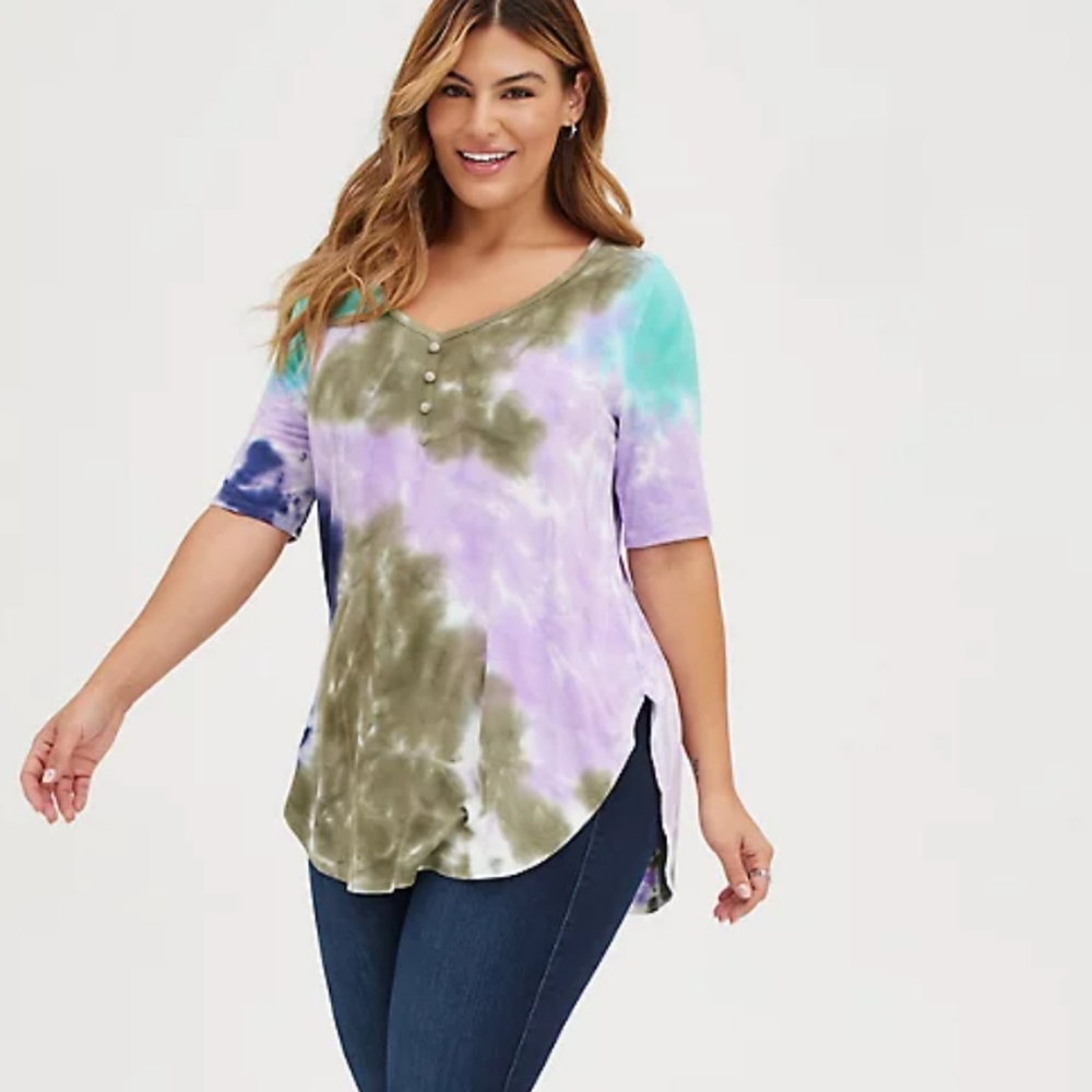 Torrid Tie Dye Super Soft Tunic NWOT